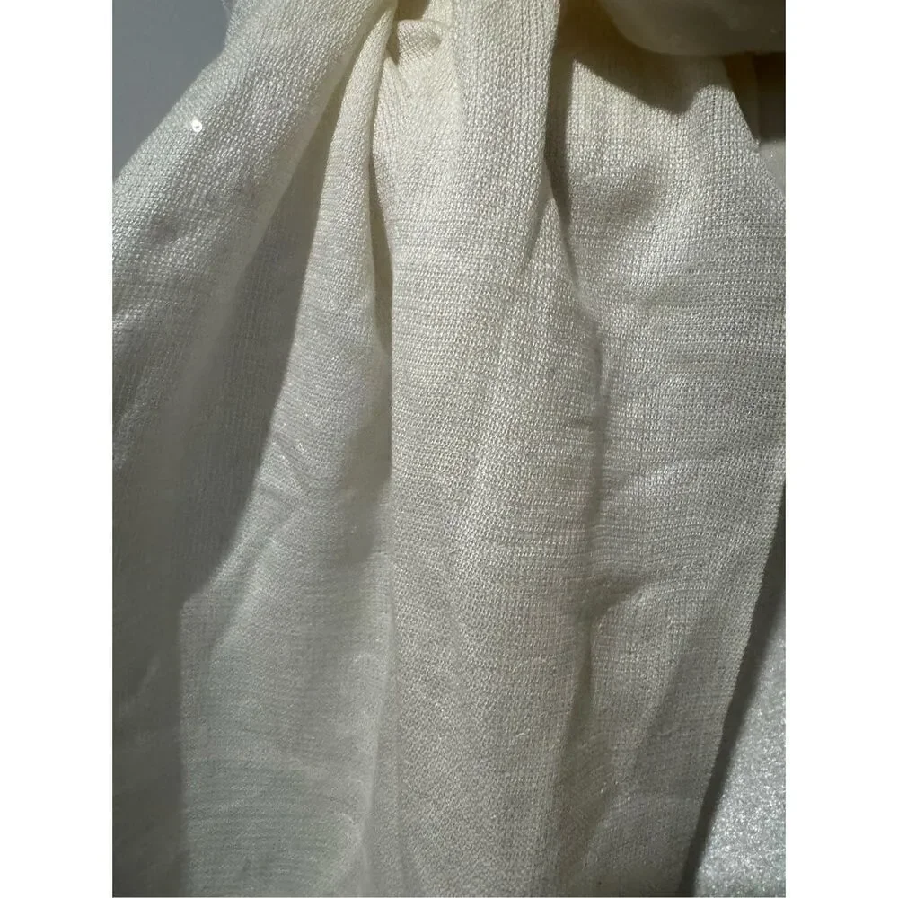 Talbots wrap scarf shimmer wool blend